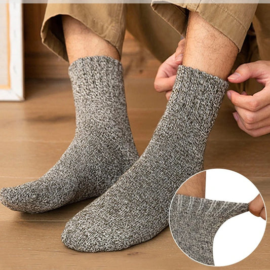 5 Pairs Keep Warm Wool Socks Super Thick Terry Socks for Men.